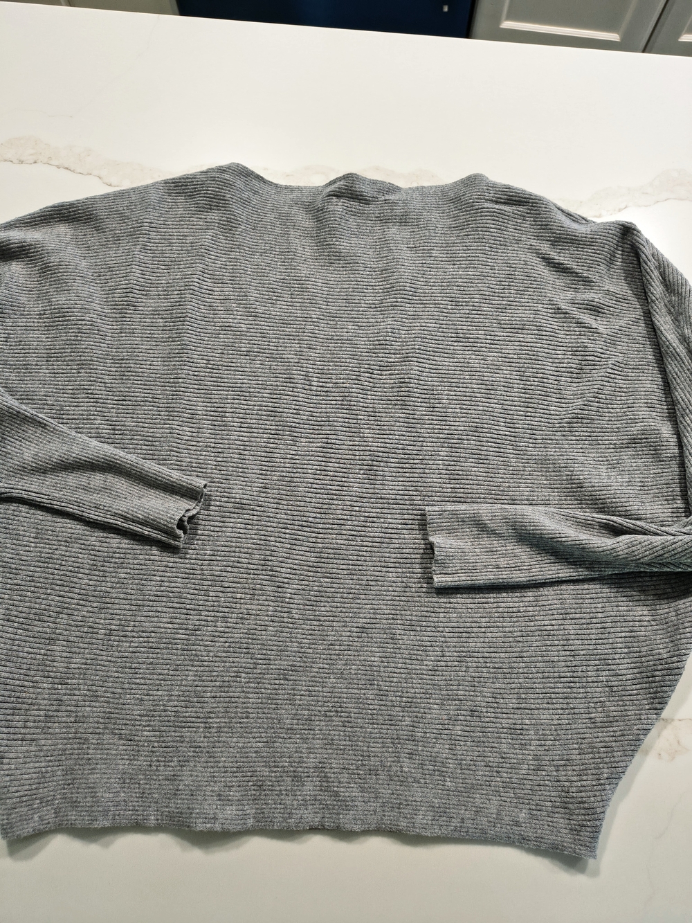 women's Grey Philosophy Ribbed Sweater size m